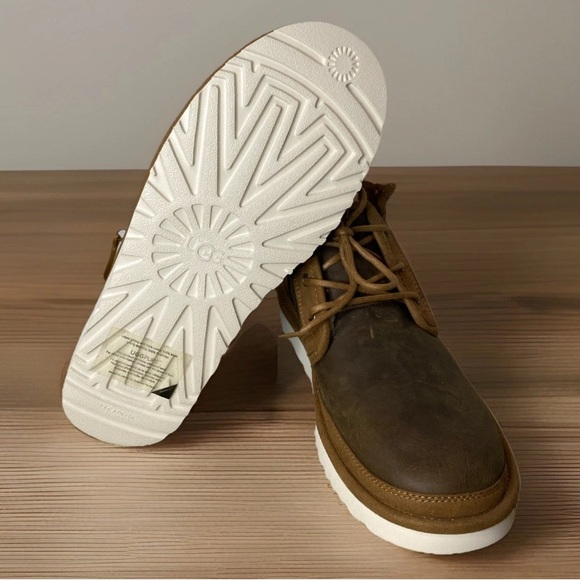 UGG Neumel Zip Men’s Size 11 Brown Boots Leather Chukka 1103883 NWOB - Picture 7 of 8